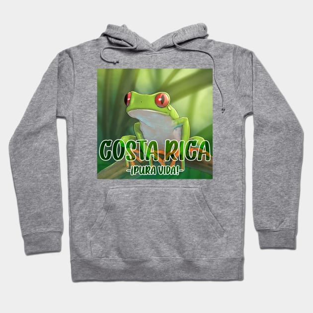 Costa Rica Pura Vida Hoodie by andresob